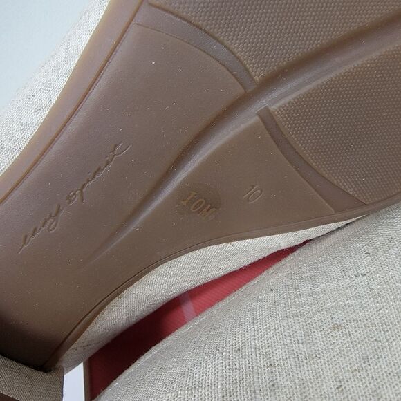 Easy Spirit Eflex Carlina Slip-On Pointy Toe Dress Flats Linen SIZE 10 NIB NWT - Picture 7 of 11